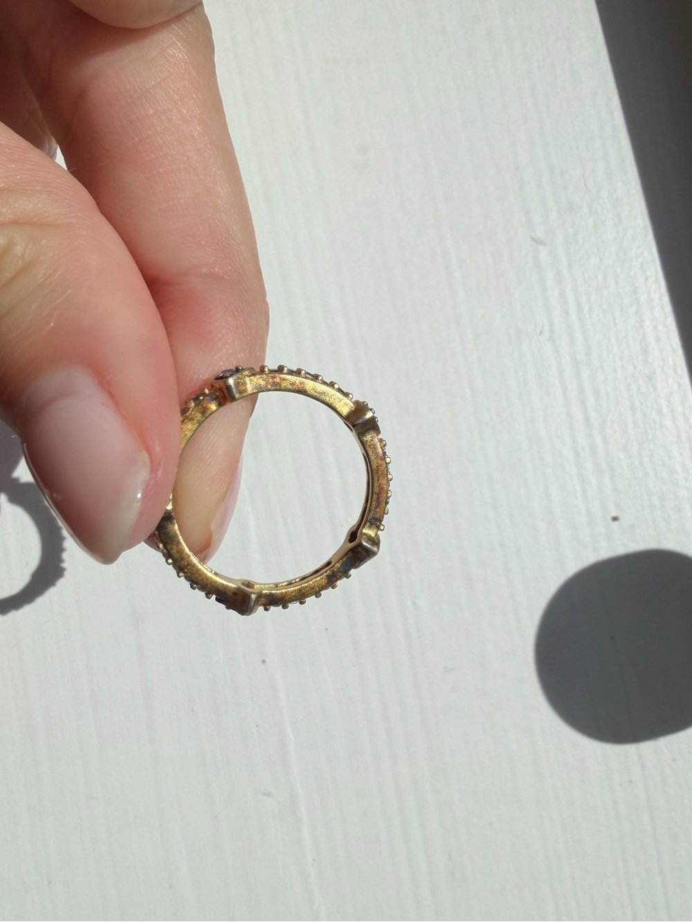 Freida Rothman Gold and Silver Mixed Metal Stacking Rings Set - Picture 6 of 11